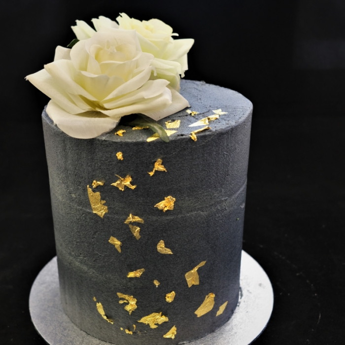 SPECIALS VOOR VROUWENXXL FROSTED  - Gold leaves - Navy black