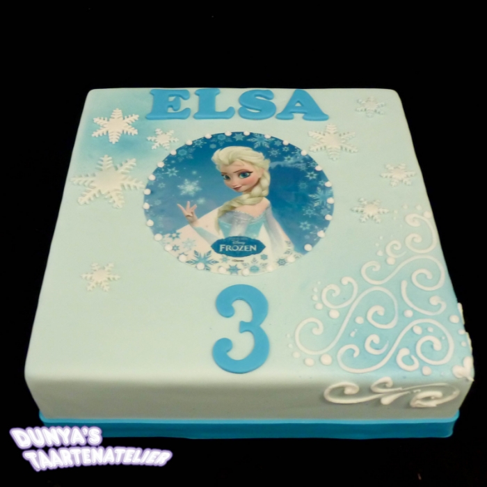 Taarten  met afbeeldingFrozen Elsa ornamentjes