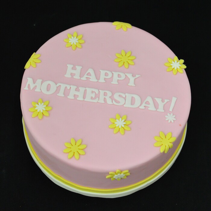 Taarten  met cijfers en/of tekstTaart met bloemen (happy Mothersday)