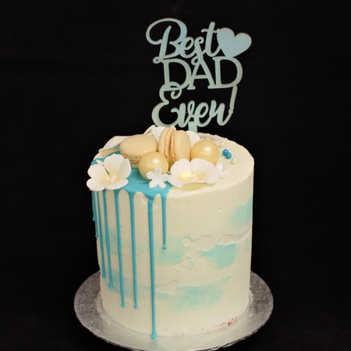 Drip Cakes DeluxeBlauwe drip  (Best Dad Ever)