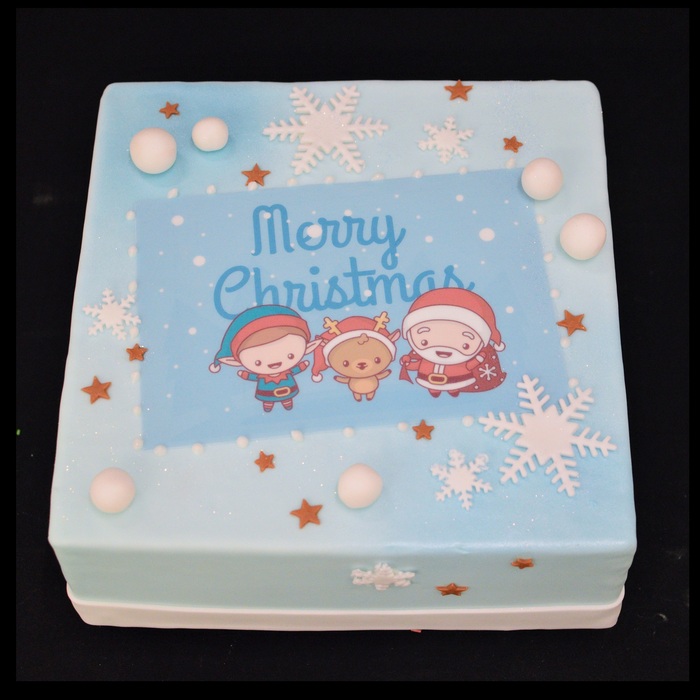 Kersttaarten met afbeelding, foto of logoMerry Christmas (1)