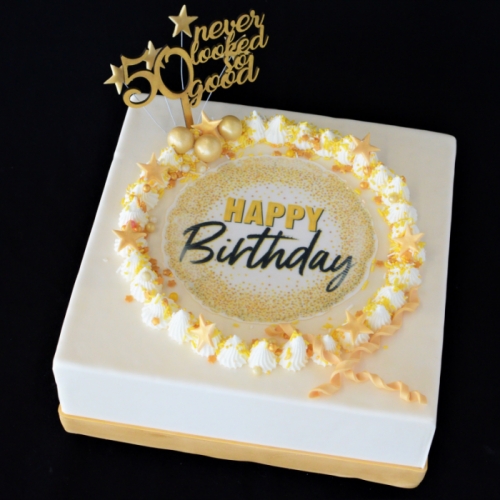 Celebrate - Happy Birthday - gold