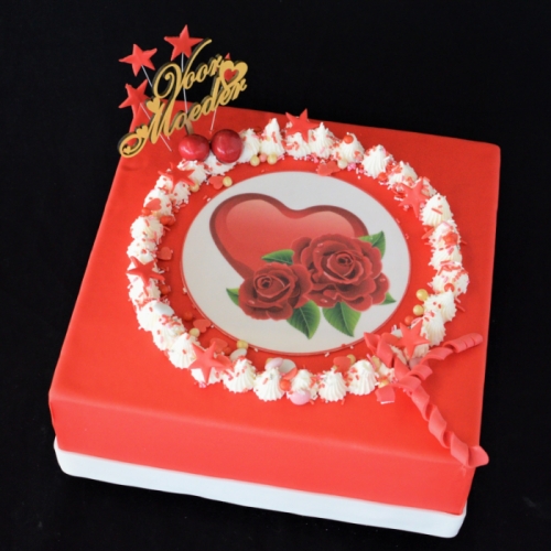 Celebrate - Heart & Rose - red