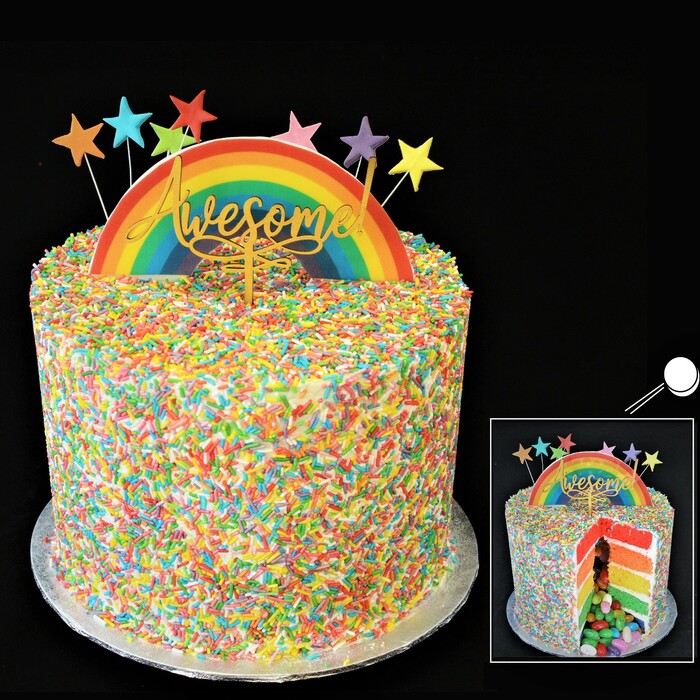 PINATA CAKESPINATA CAKE - rainbow